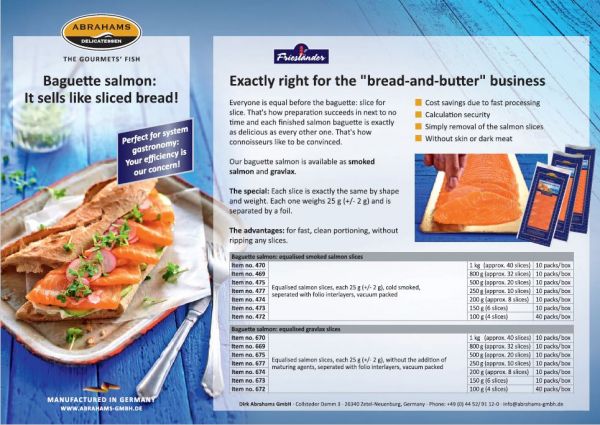 Baguette salmon