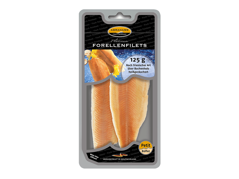 Produktabbildung 221 Forellenfilet ohne Haut 125g