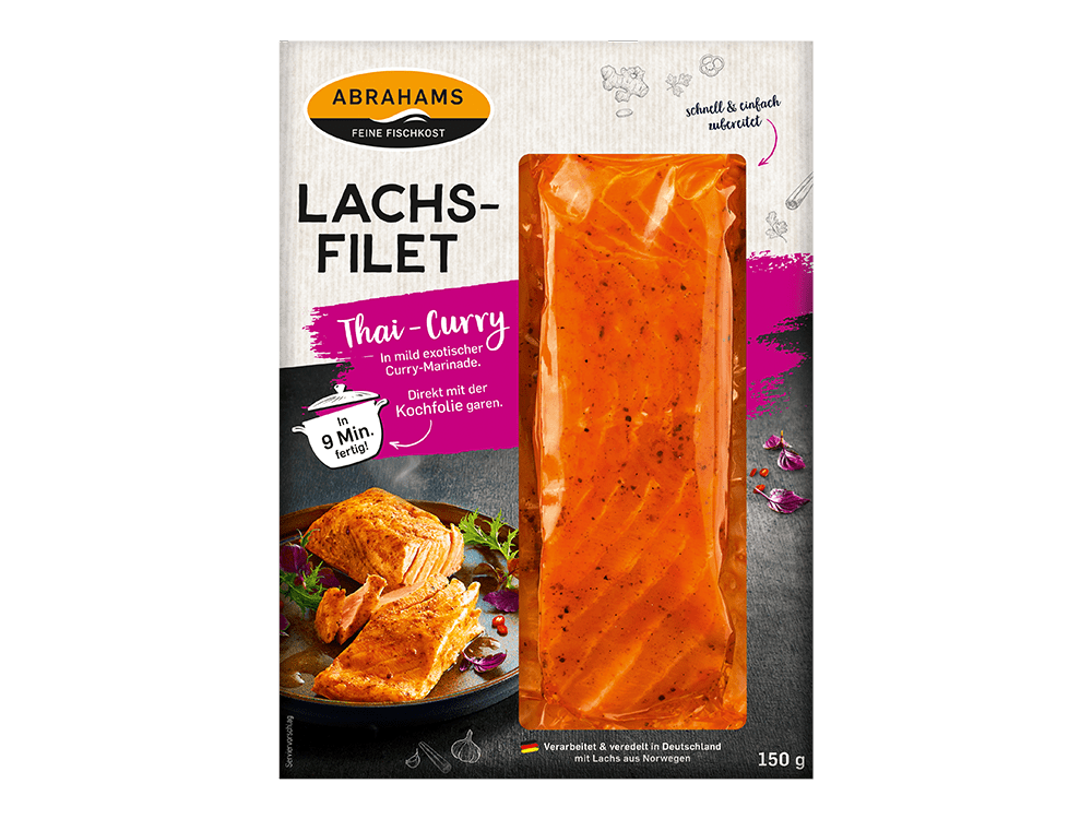 Produktabbildung 27428 Lachsfilet Kochbeutel Thai-Curry