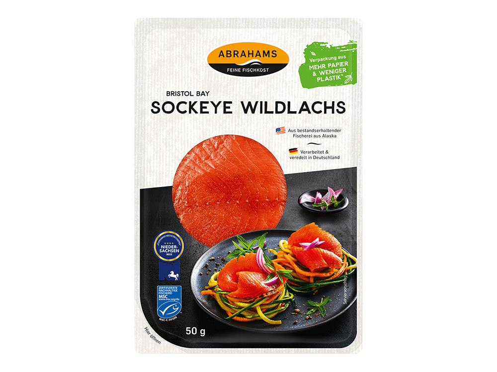Produktabbildung 7352 Sockeye-Wildlachs 50g