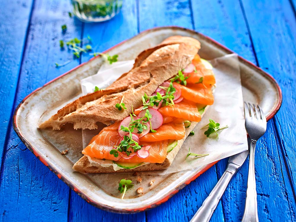Baguette-Lachs