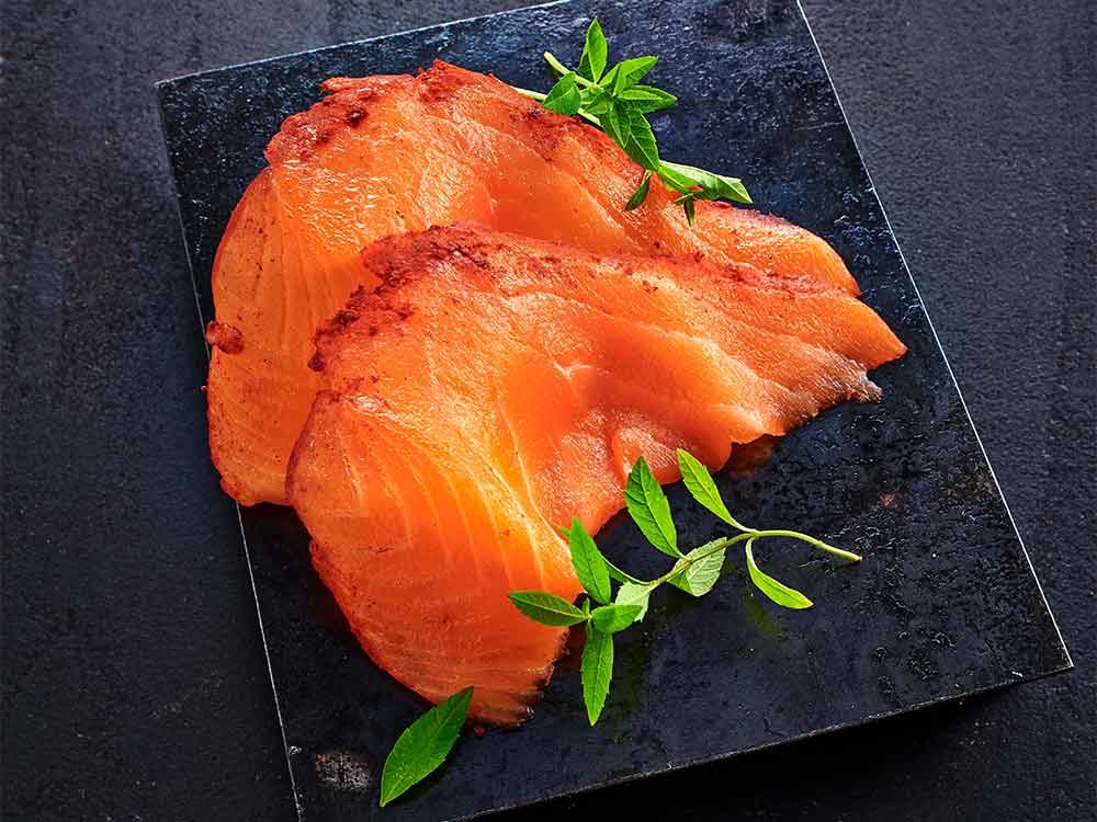 Gebeizte Räucherlachsspezialitäten