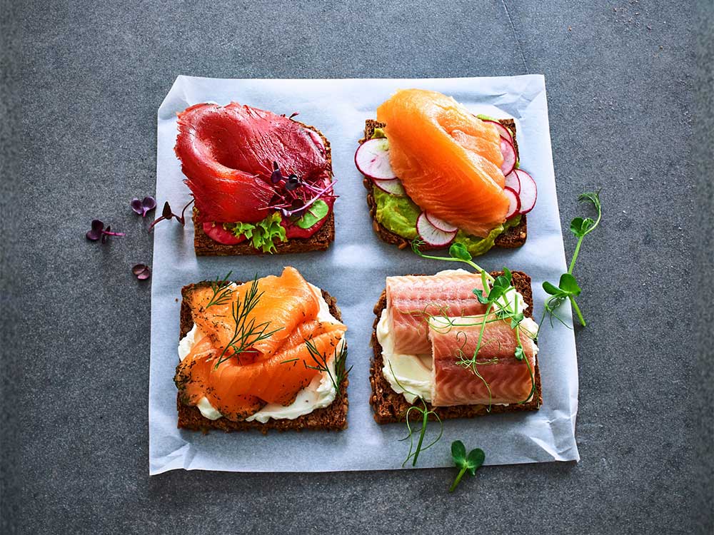 Brotzeit mit Fisch