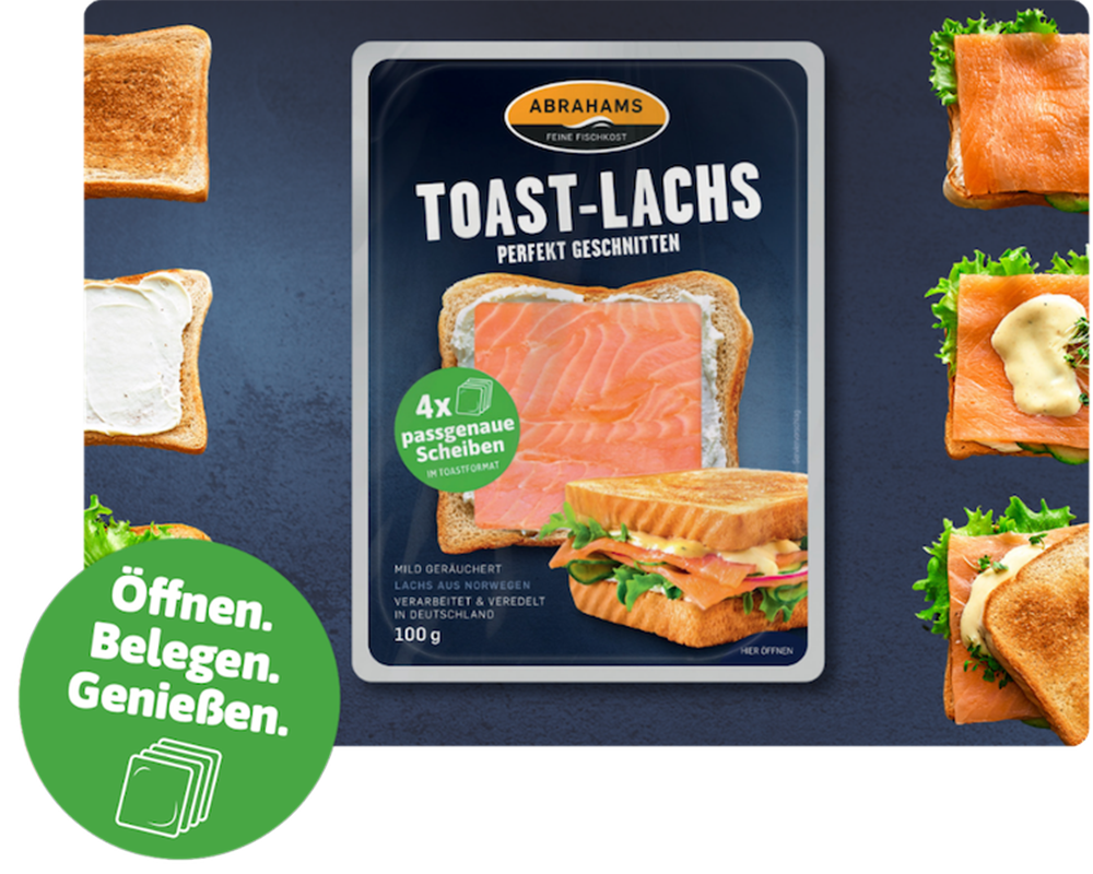 Toast-Lachs mit Toast